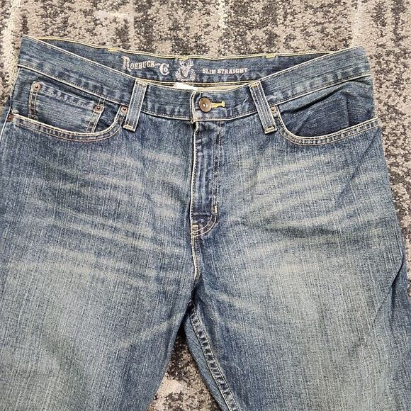 Sears & Roebuck Slim Straight Jeans 36 x 30 - Picture 2 of 10